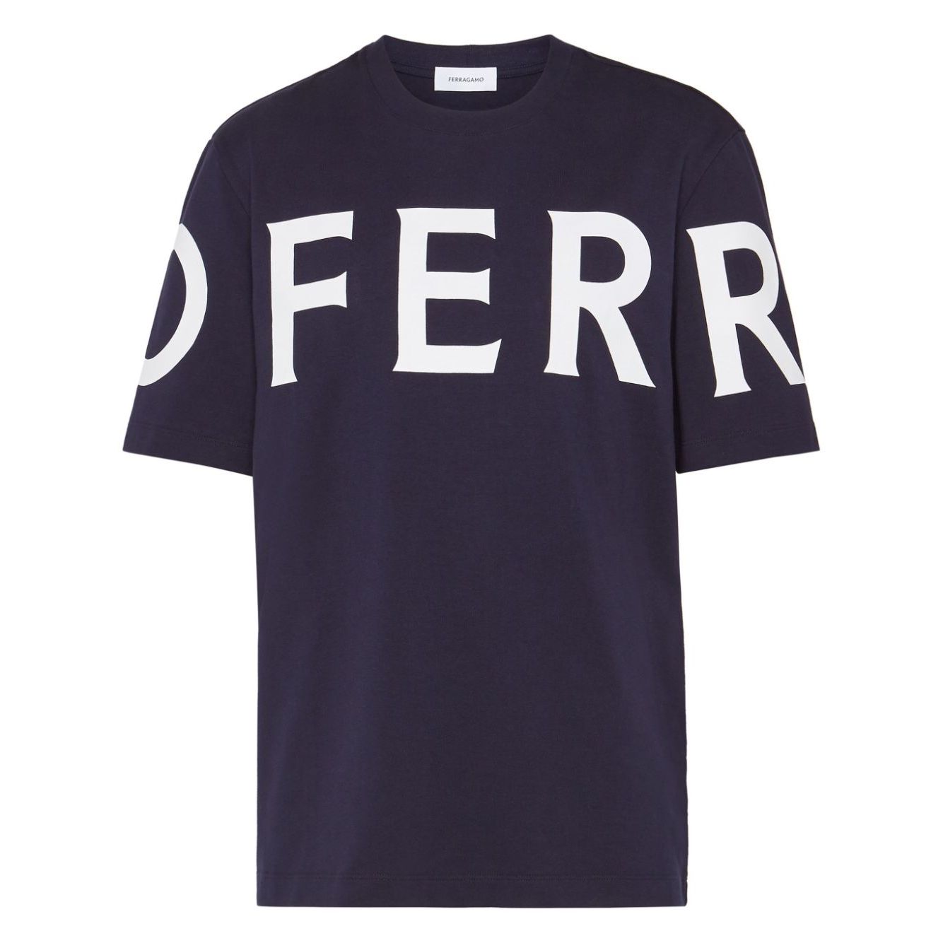 Ferragamo T-shirts and Polos Blue Topwear