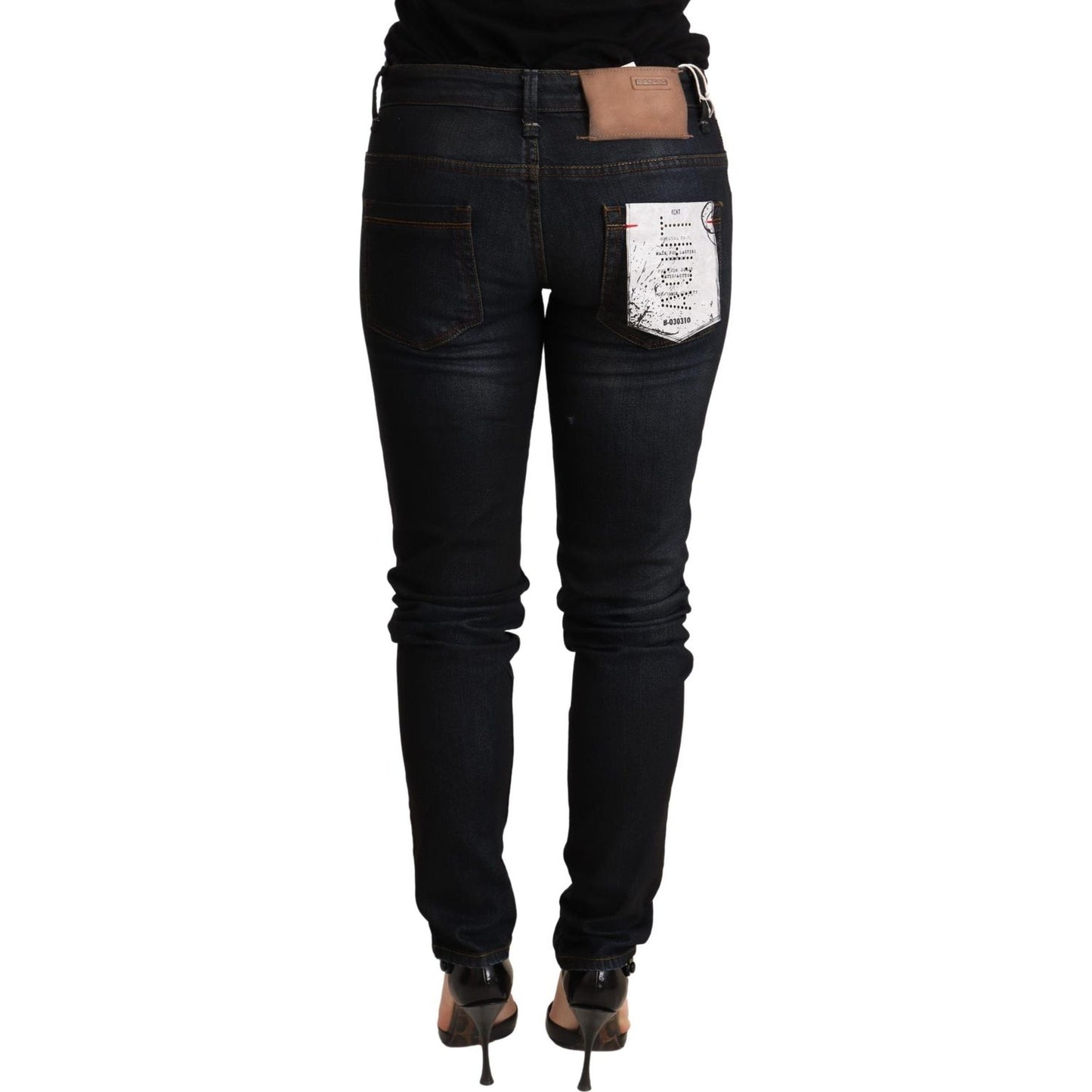 Acht Blue Washed Low Waist Skinny Denim Trouser PAN71238 -26