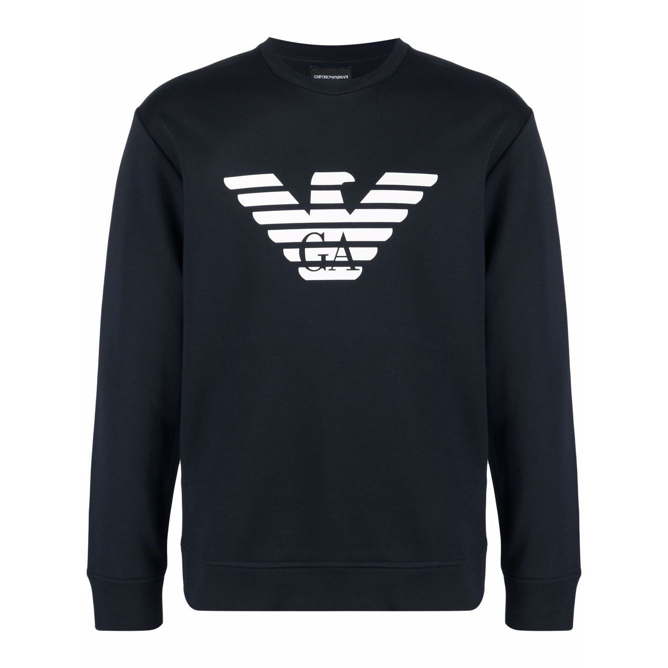 Emporio Armani Modal blend sweatshirt with logo print Topwear