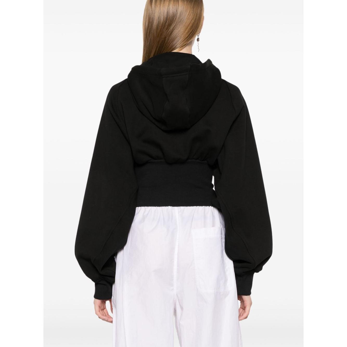 Adidas By Stella McCartney crop hoodie JG1543BLACK-P25