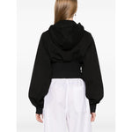 Adidas By Stella McCartney crop hoodie JG1543BLACK-P25