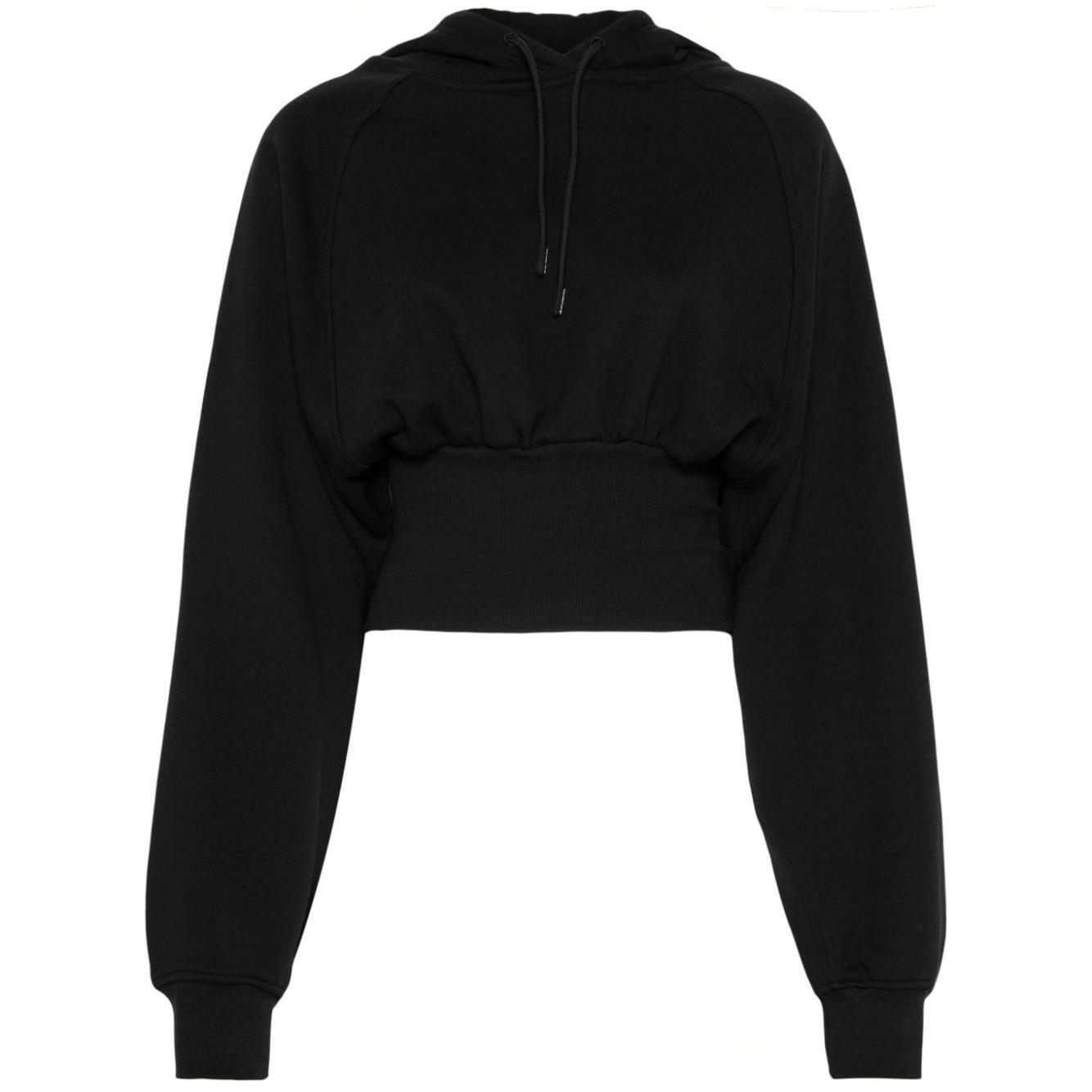 Adidas By Stella McCartney crop hoodie JG1543BLACK-P25
