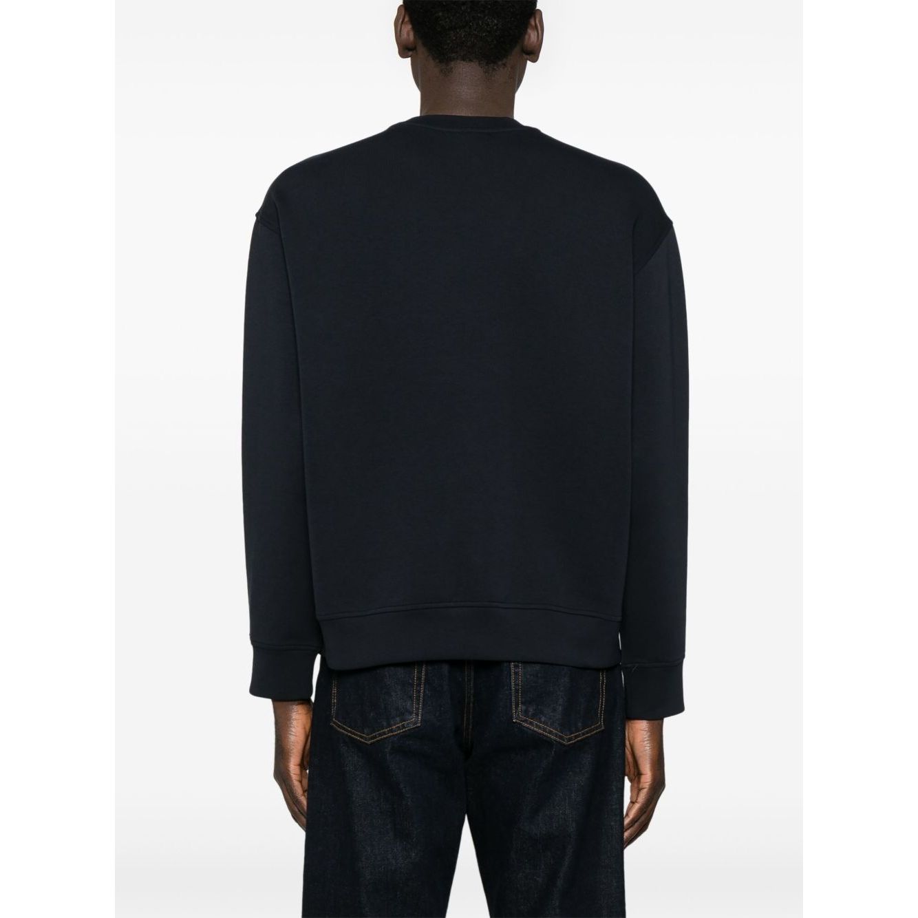 Emporio Armani ASV Double-jersey sweatshirt with logo embroidery