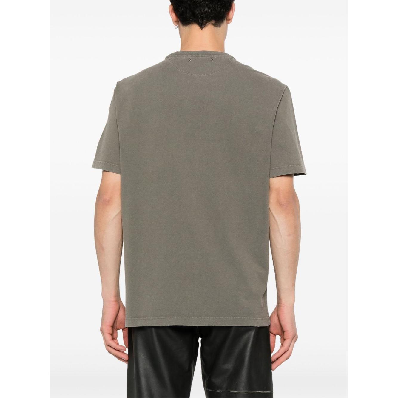 Golden Goose Logo Print Cotton T-Shirt GMP01220P00067135479-P25
