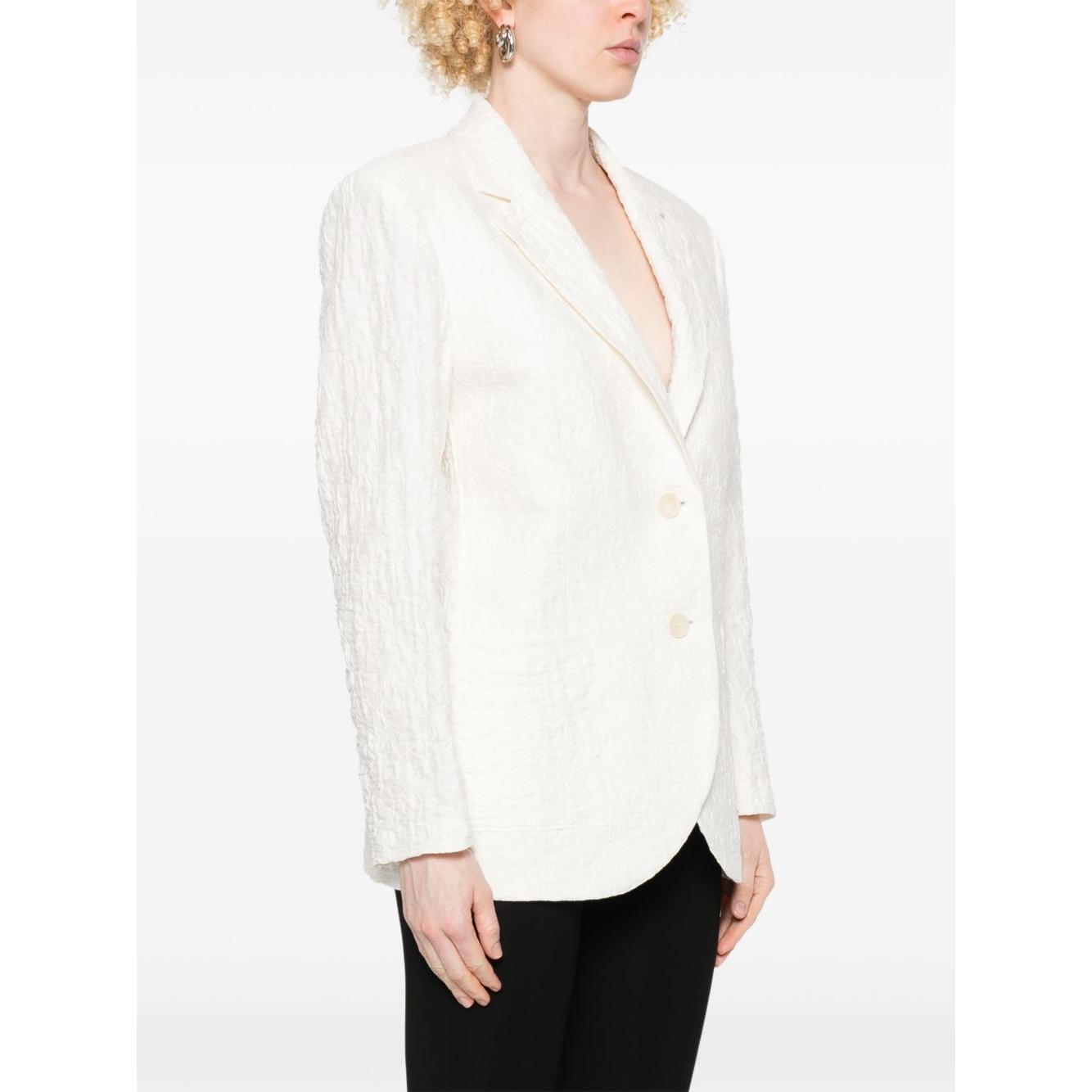 Harris Wharf London crinkled shoulder-pads blazer A2535PYMYM02-P25