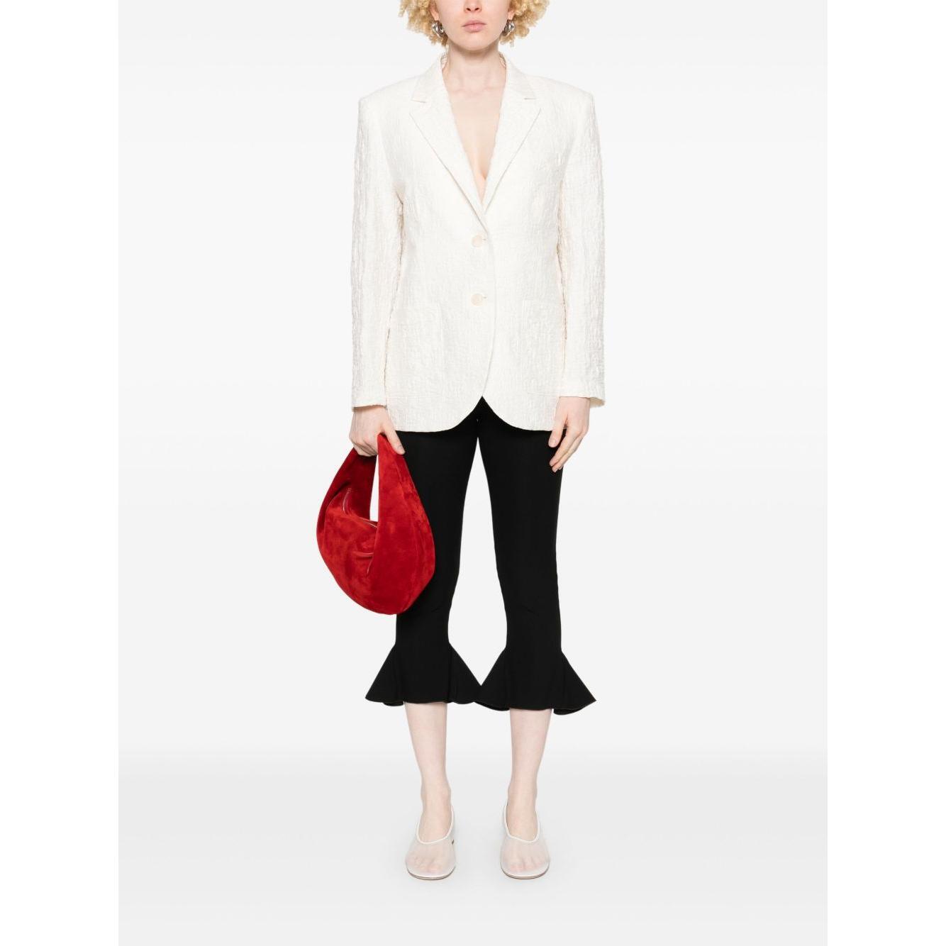 Harris Wharf London crinkled shoulder-pads blazer A2535PYMYM02-P25