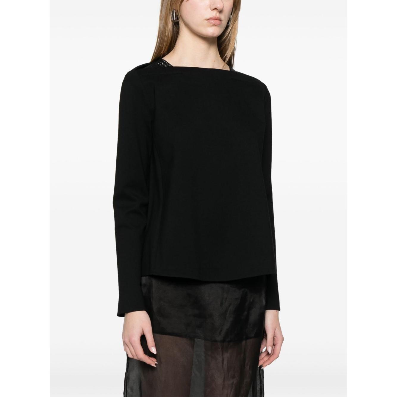 Emporio Armani crystal-embellished sweatshirt EW001027AF12911UC001-P25