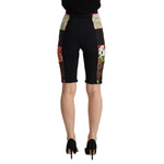 Dolce & Gabbana Multicolor Patchwork High Waist Cropped Pants PAN72832 - 38