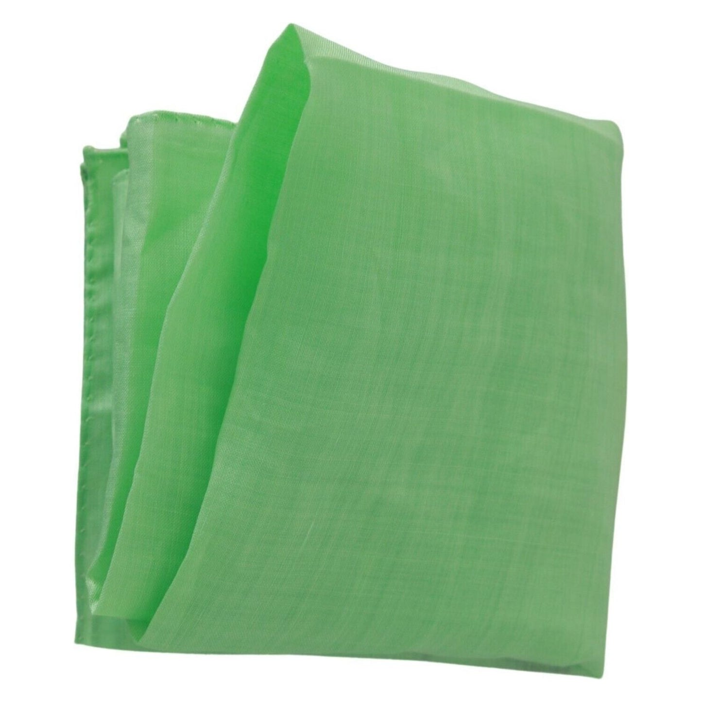 Versace Apple Green Linen Square Foulard Head Wrap Scarf MS1587