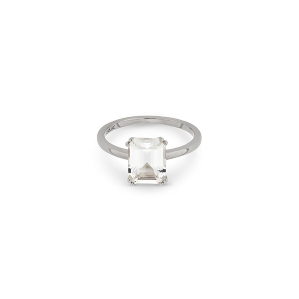 24KAE JEWELS JEWELRY Mod. 12409S/52 elegant ring with clear gemstone, perfect for any occasion.