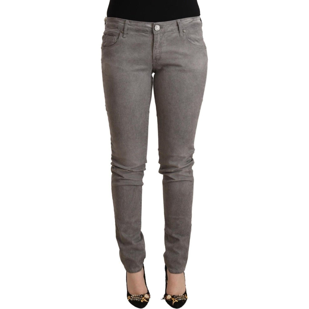 Acht Gray Cotton Low Waist Skinny Push Up Denim Jeans PAN71842 - 26
