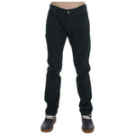 Ermanno Scervino Green Cotton Denim Stretch Straight Fit Jeans SIG30566-1