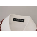 Dolce & Gabbana White Lace Long Sleeves Ruffle Collar Top TSH82991 - 38