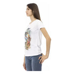 Trussardi Action White Cotton Women T-Shirt TR-23047-XS