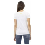 Trussardi Action White Cotton Women T-Shirt TR-23047-XS