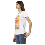 Trussardi Action White Cotton Women T-Shirt TR-23028-S