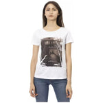 Trussardi Action White Cotton Women T-Shirt TR-23022-XS