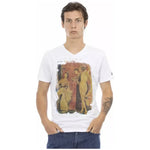 Trussardi Action White Cotton Men T-Shirt TR-22879-XXL