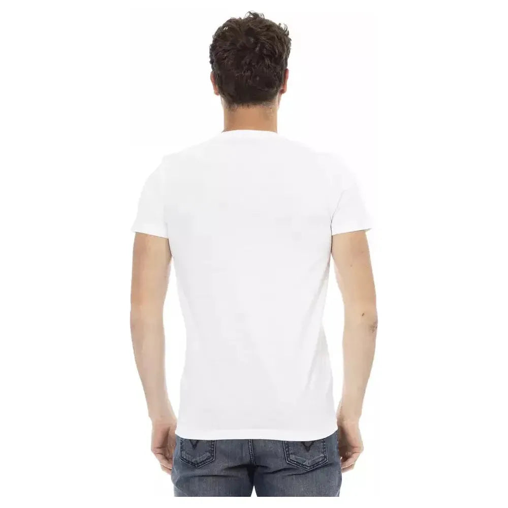 Trussardi Action White Cotton Men T-Shirt TR-22827-L