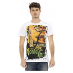 Trussardi Action White Cotton Men T-Shirt TR-22754-XL