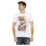 Trussardi Action White Cotton Men T-Shirt TR-22692-L