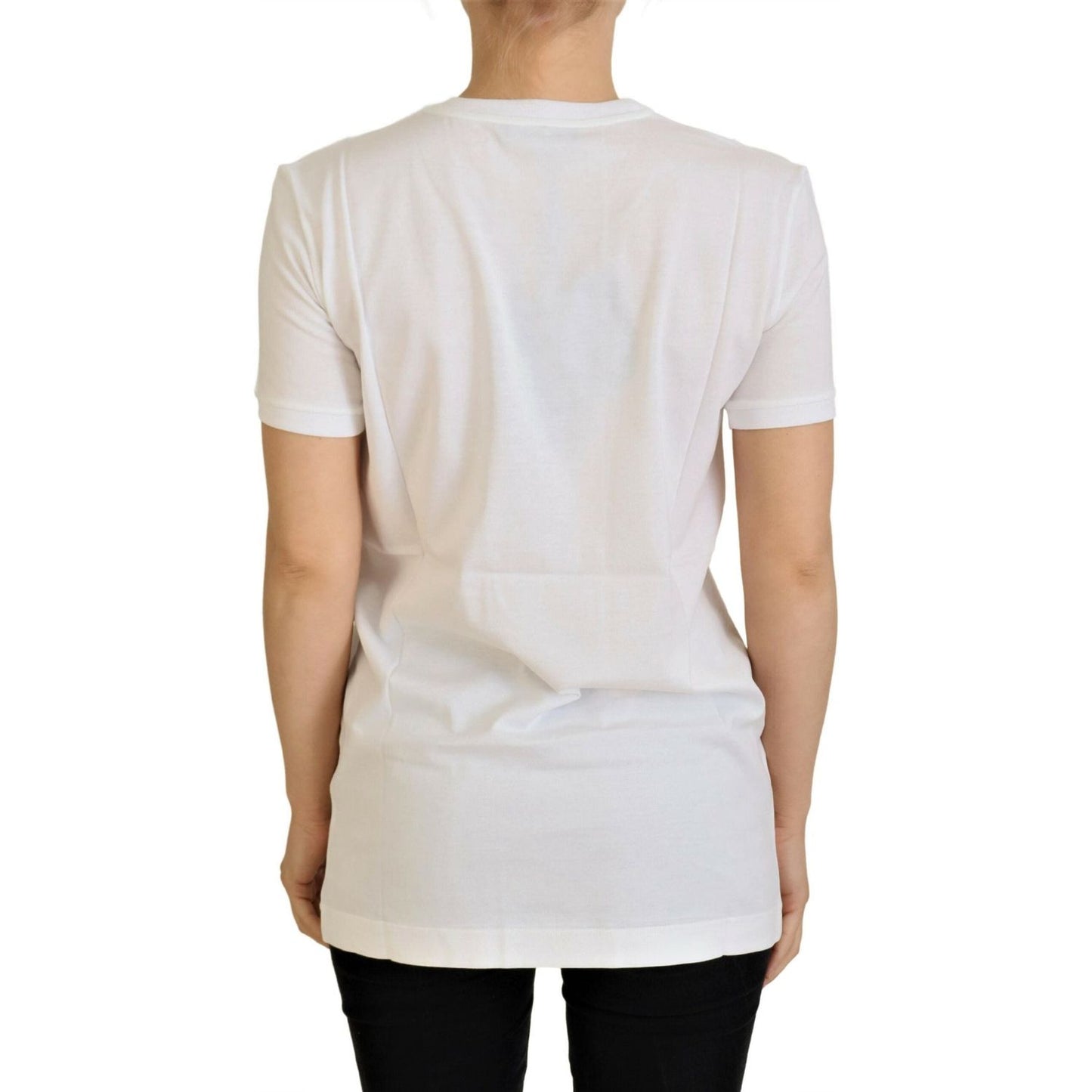 Dolce & Gabbana White Cotton DG Loves SUD T-shirt