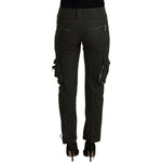 Ermanno Scervino Green Lace Up Leg Women Tapered Pants PAN74092- 40