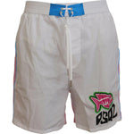 Dsquared² White Pink Logo Print Men Beachwear Shorts Swimwear BIK1656 - 48