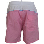 Dsquared² White Pink Logo Print Men Beachwear Shorts Swimwear BIK1656 - 48
