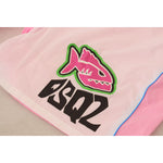 Dsquared² White Pink Logo Print Men Beachwear Shorts Swimwear BIK1656 - 48