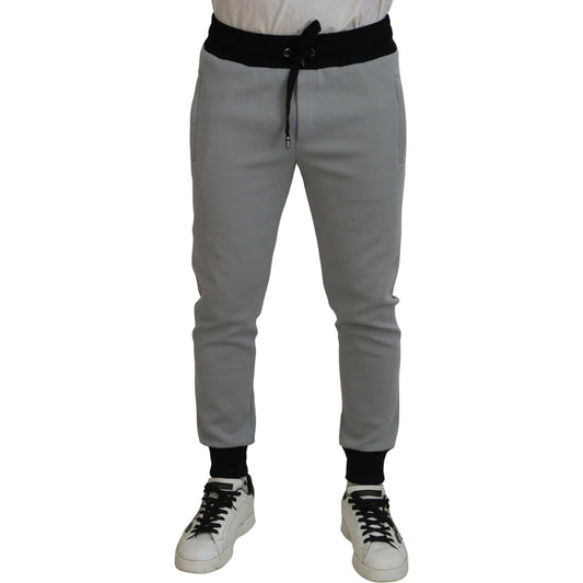 Dolce & Gabbana Gray Polyester Sweatpants Jogger Pants