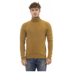 Alpha Studio Brown Alpaca Men Sweater AL-23408-IT50 | L