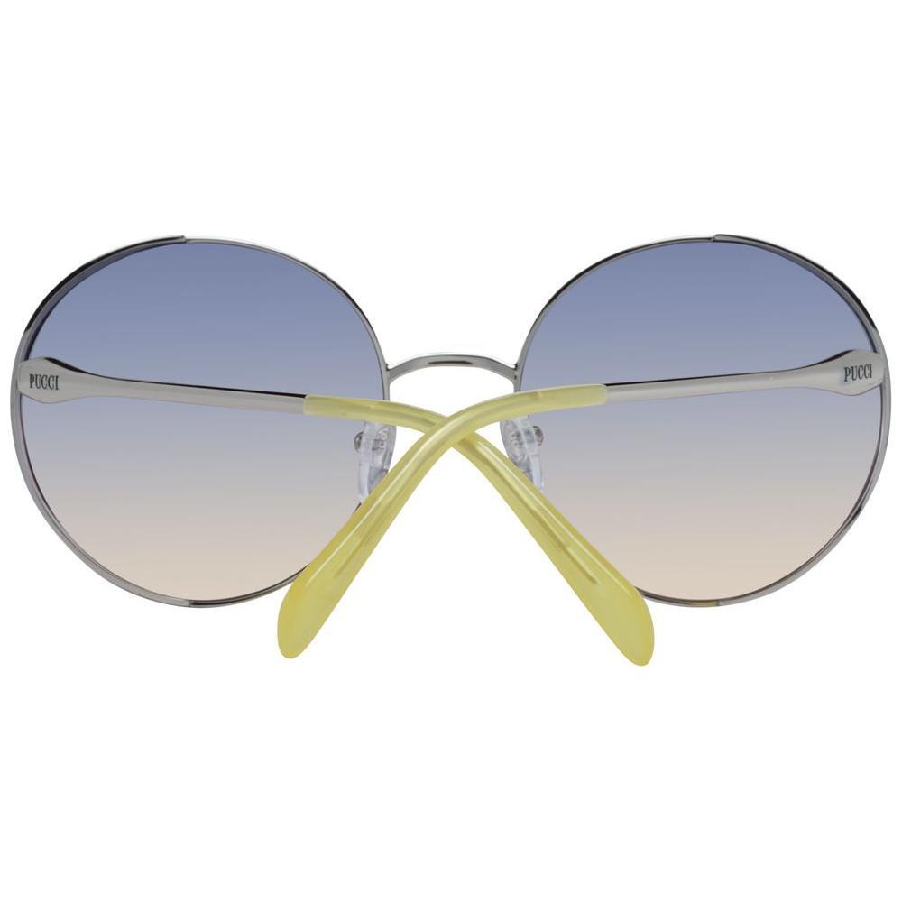 Emilio Pucci Silver Metal Sunglasses