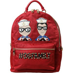 Dolce & Gabbana Red #DGFAMILY Embellished Backpack VULCANO Bag BAG1151