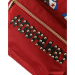Dolce & Gabbana Red #DGFAMILY Embellished Backpack VULCANO Bag BAG1151