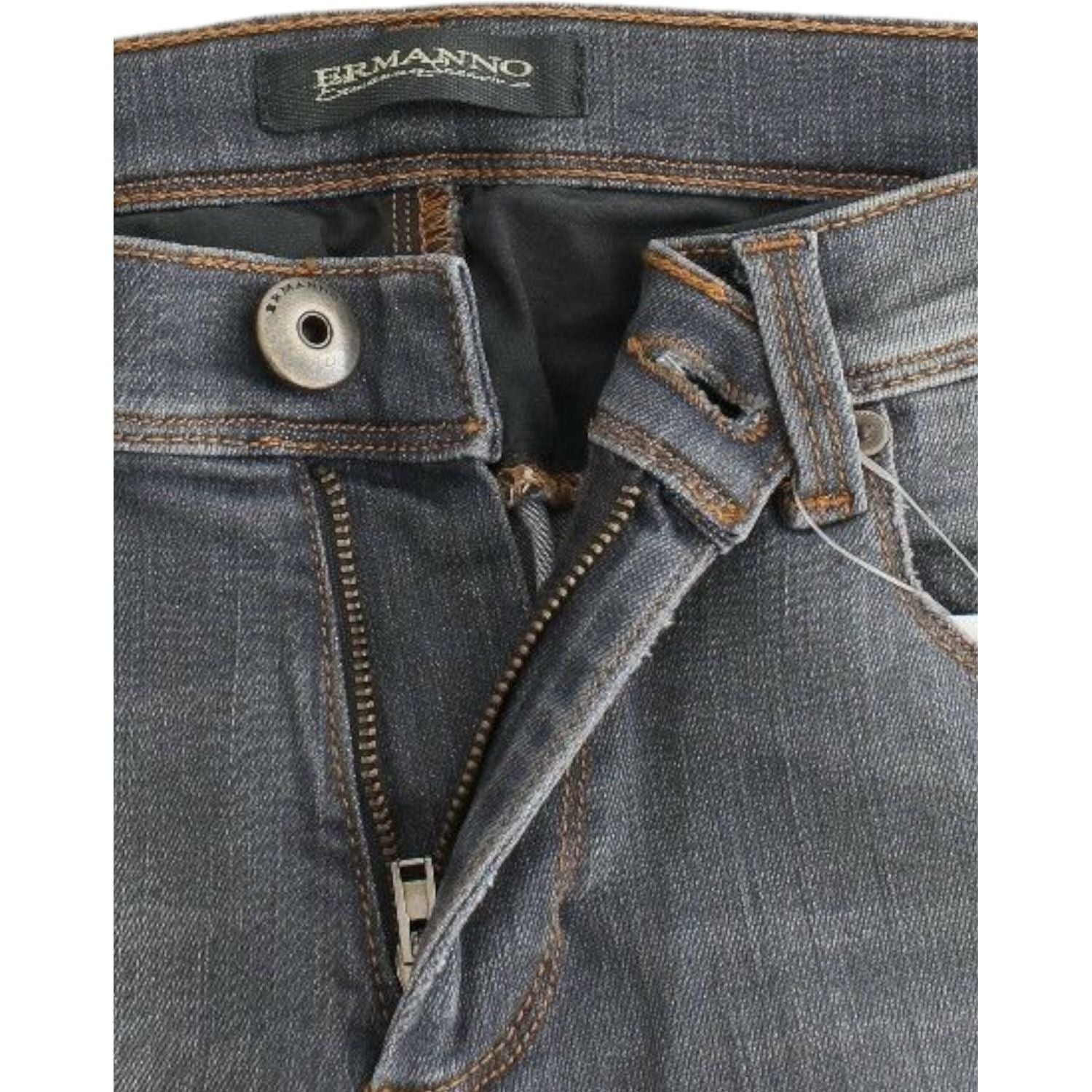 Ermanno Scervino Gray Slim Jeans Denim Pants Skinny Leg Stretch