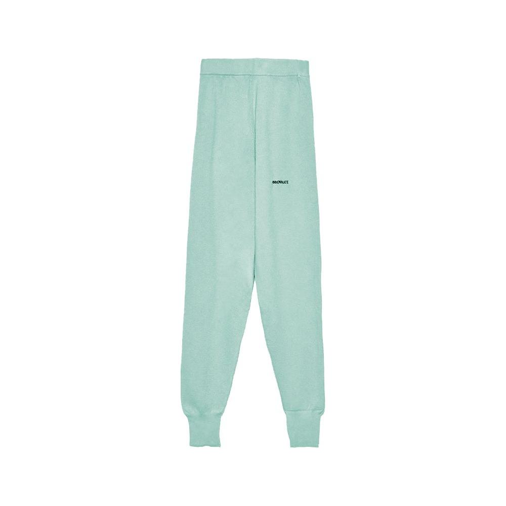 Hinnominate Mint Green Wool Blend Tracksuit Trousers HI-11561-M