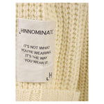 Hinnominate White Marabou Women Cardigan HI-11653-M