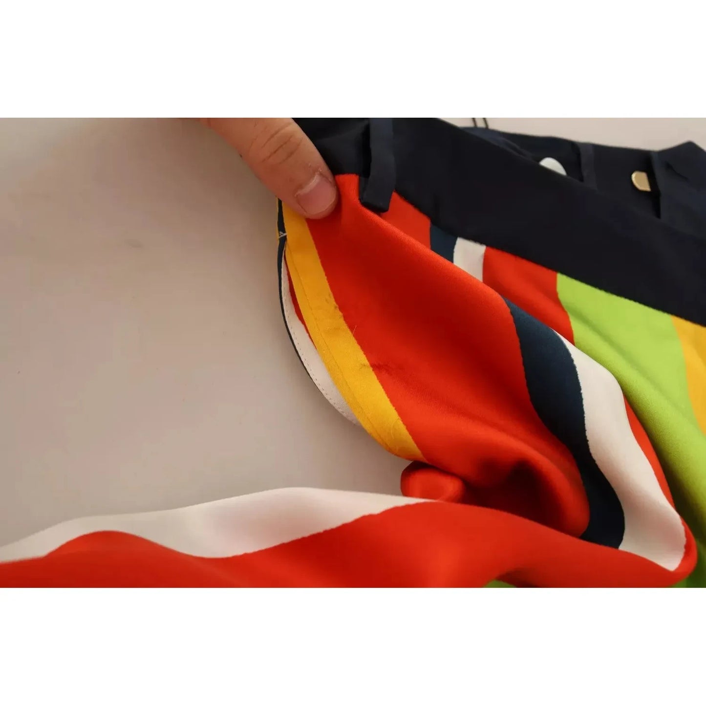 Dsquared² Multicolor Striped Mid Waist Straight Pants PAN7002-42