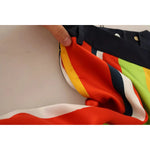 Dsquared² Multicolor Striped Mid Waist Straight Pants PAN7002-42