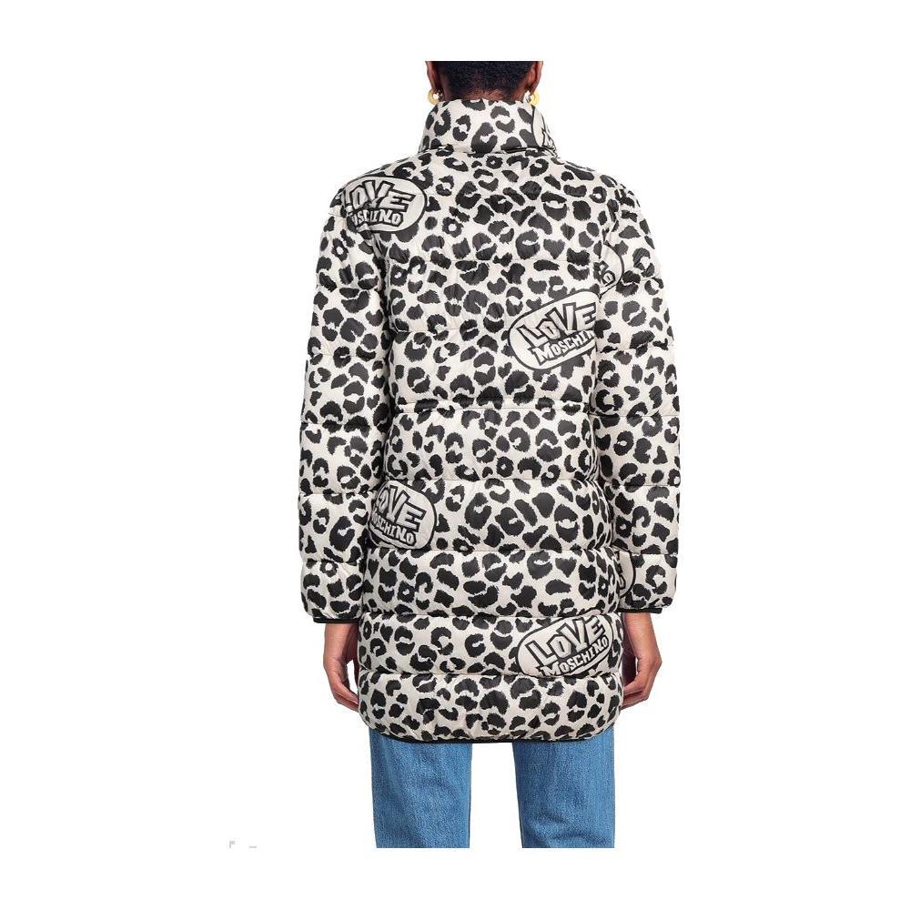 Love Moschino Chic Leopard Print Down Jacket LO-10238-IT44|L
