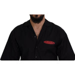 Dsquared² Black Cotton Collared Logo Print Short Sleeve Shirt TSH83548-48