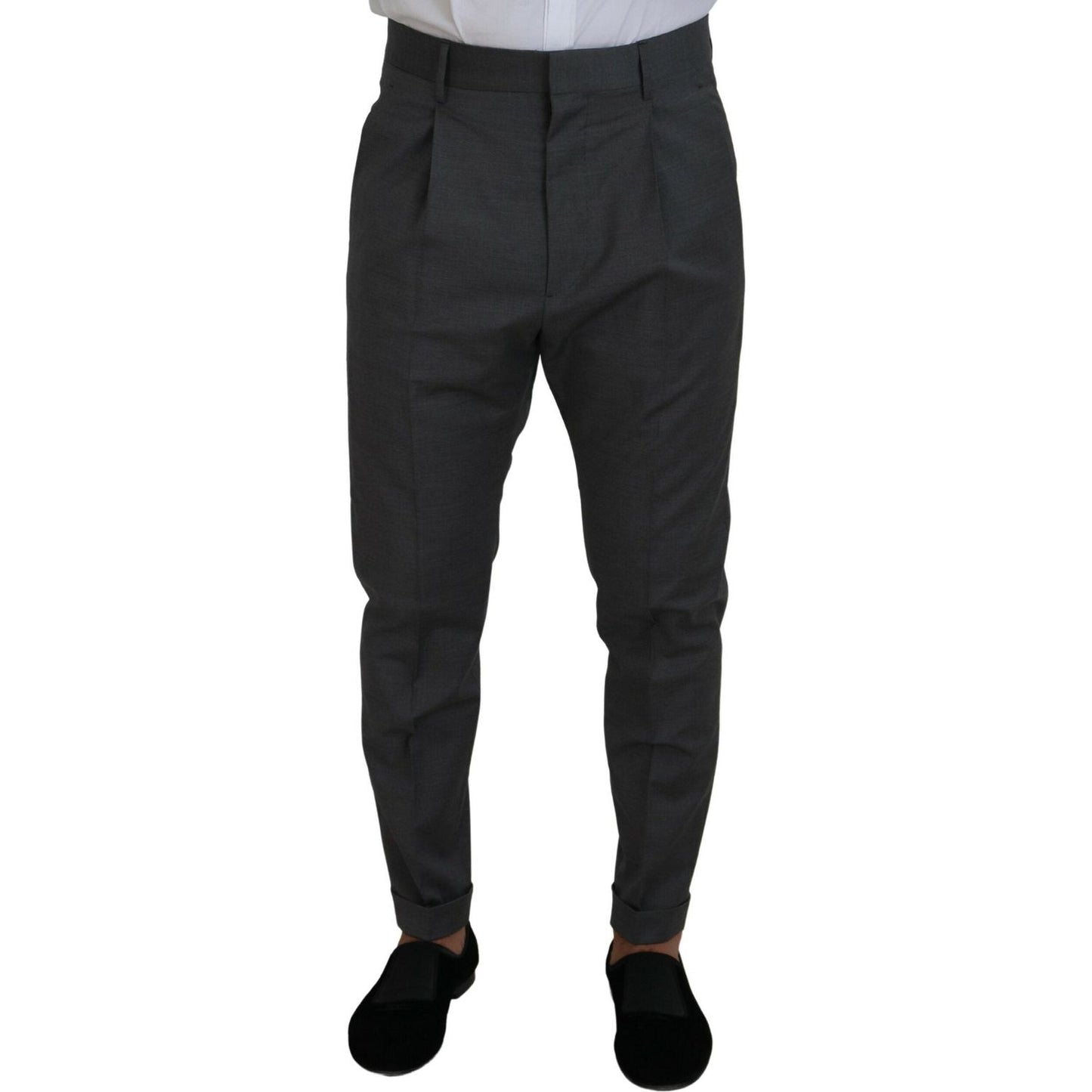 Dsquared² Gray Wool Single Breasted 2 Piece CIPRO Suit KOS2010-48