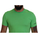 Dsquared² Green Modal Short Sleeves Crewneck T-shirt TSH83511-48