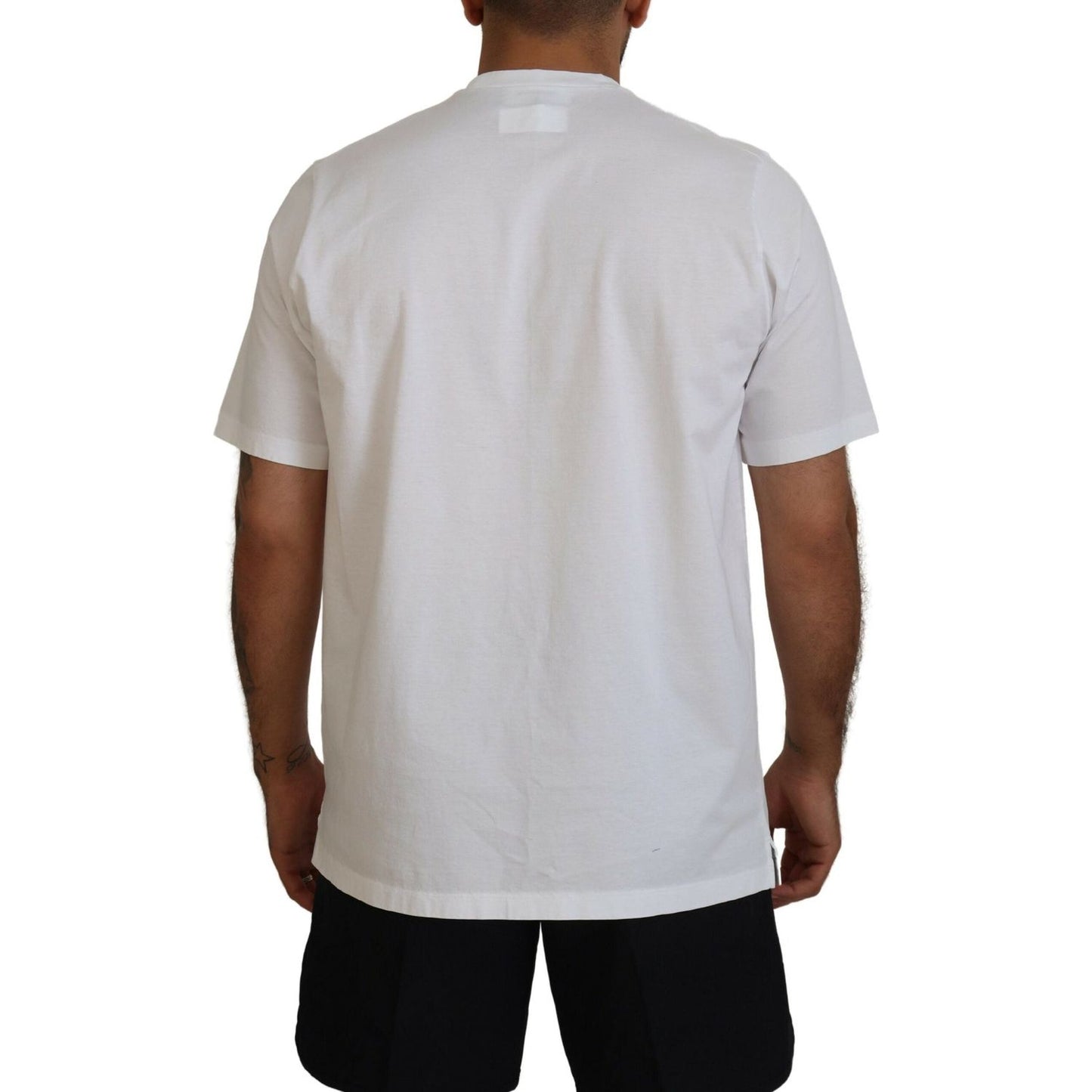 Dsquared² White Cotton Short Sleeves Crewneck T-shirt TSH83515-48