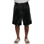 Dsquared² Gray Cotton Corduroy Bermuda Shorts PAN74432-48