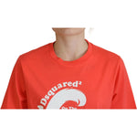 Dsquared² Orange Logo Cotton Crewneck Short Sleeve T-shirt TSH83400-38