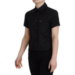 Dsquared² Black Collared Button Down Short Sleeves Polo Top TSH83415-38