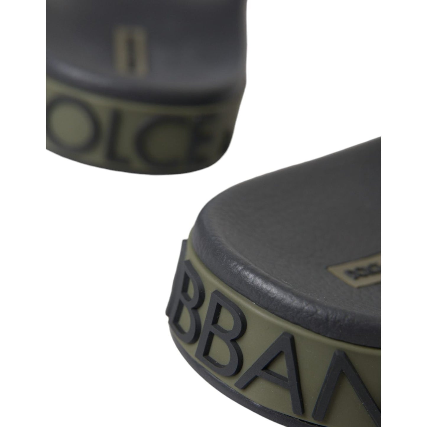 Dolce & Gabbana Multicolor Camouflage Leather Beachwear Men Shoes