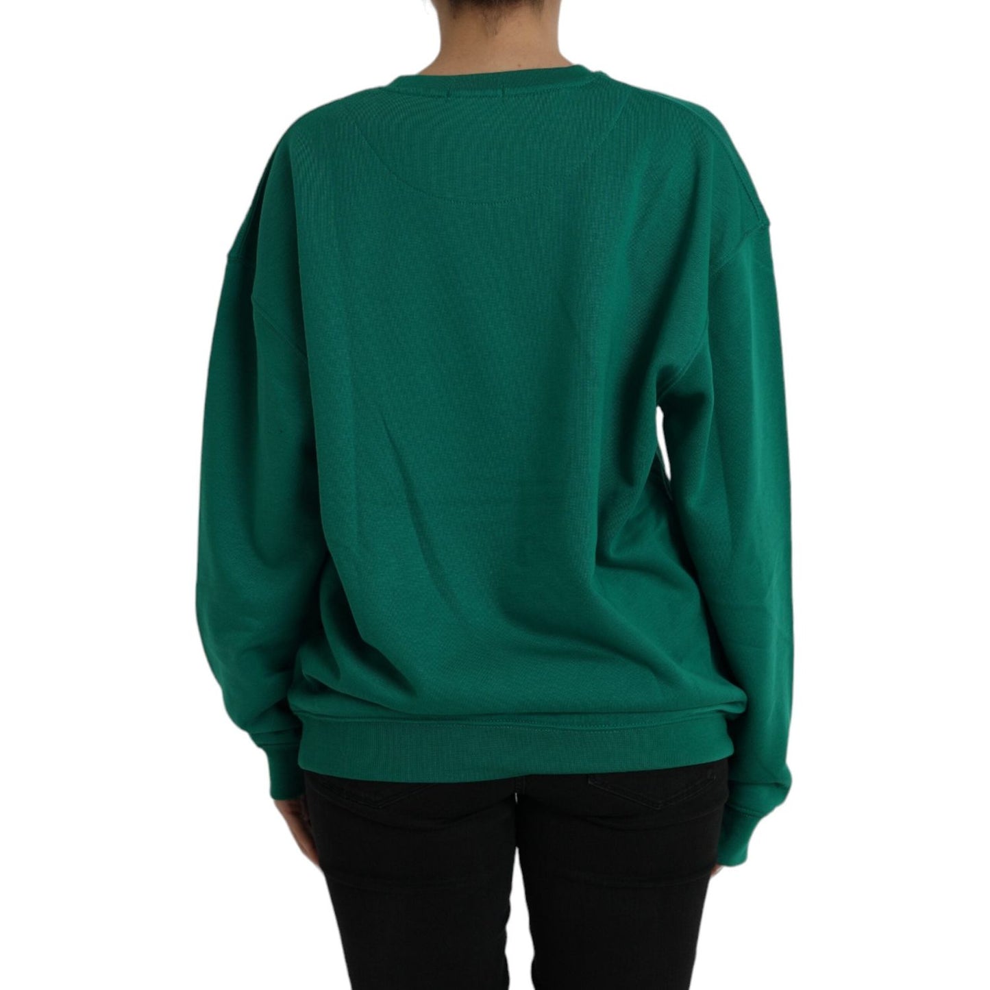 Philippe Model Green Cotton Logo Print Long Sleeves Pullover Sweater TSH83277-XL